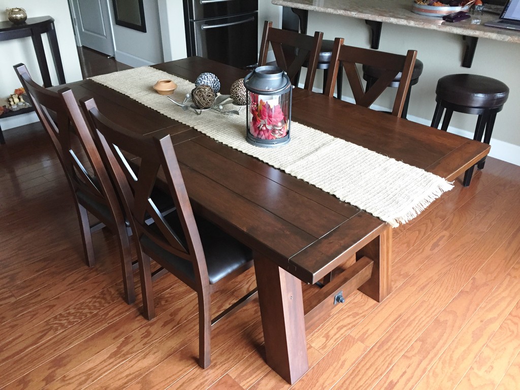 This Cherry Dining Set is Well Put Together for Fall