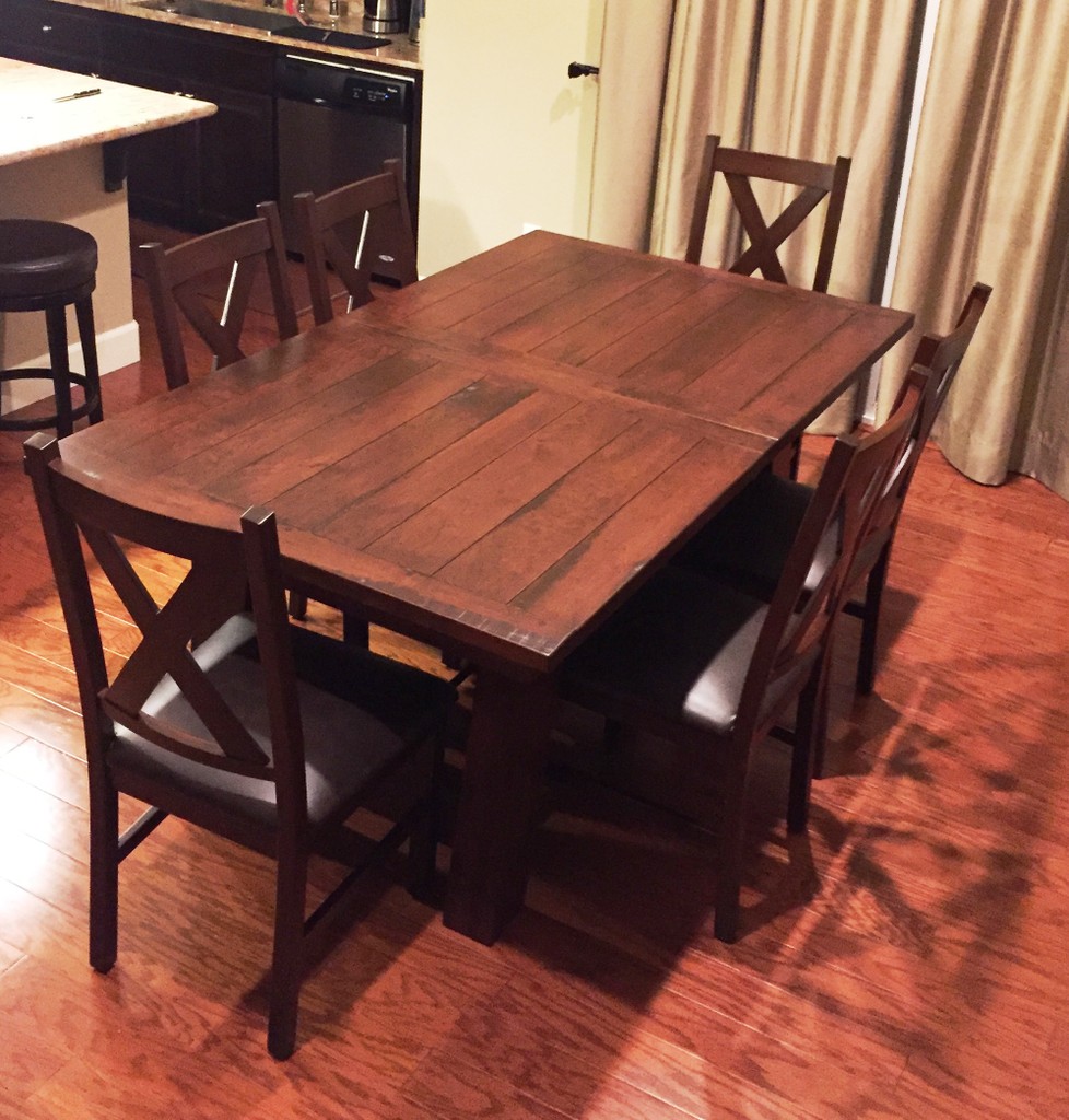 The Ouray Dining Table and Kenwood Dining Chairs from Amish Furniture Factory