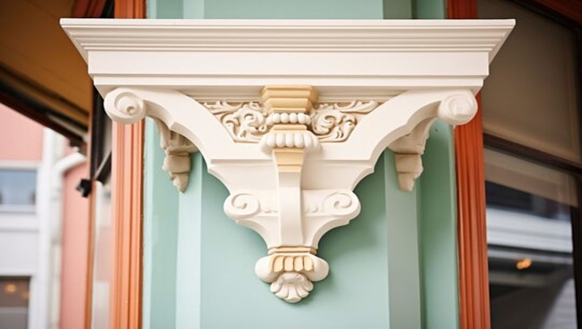 Corbels in a green building