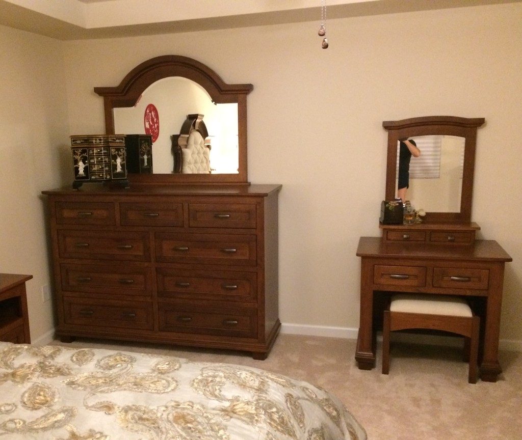 Antique dresser with mirror