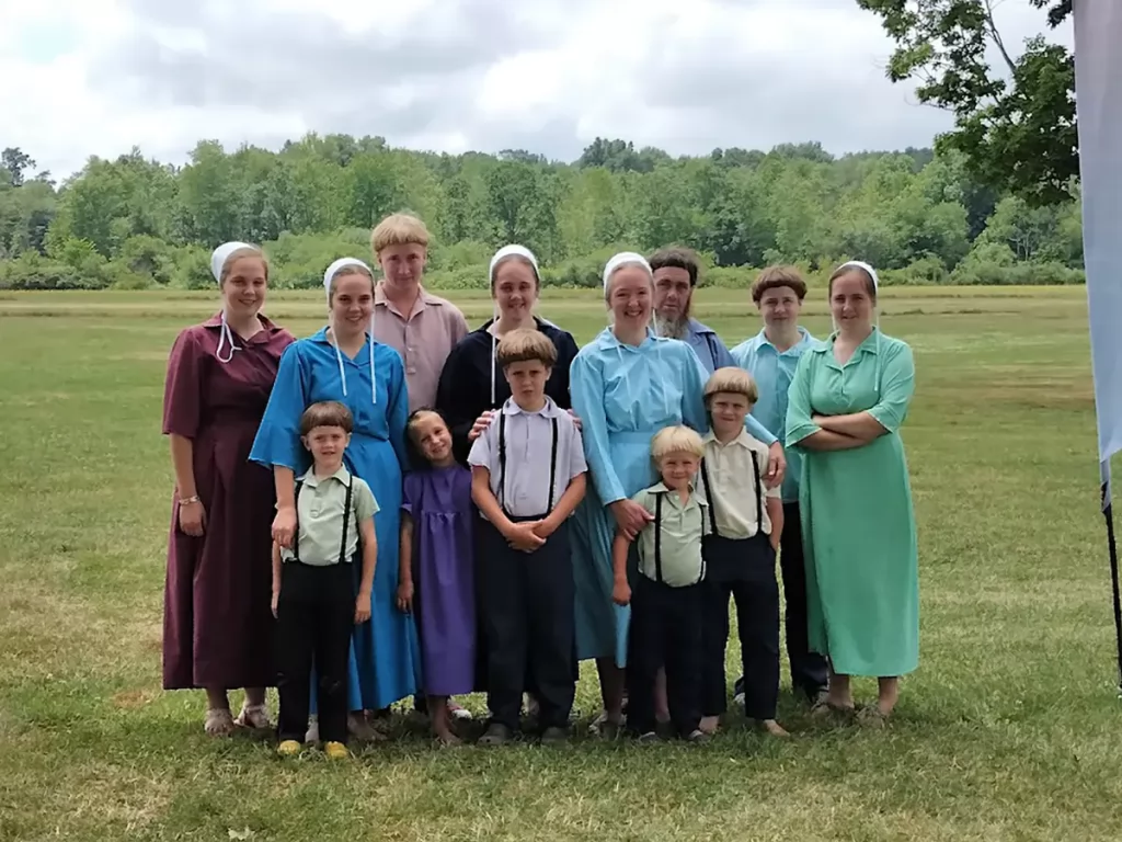 An Amish family