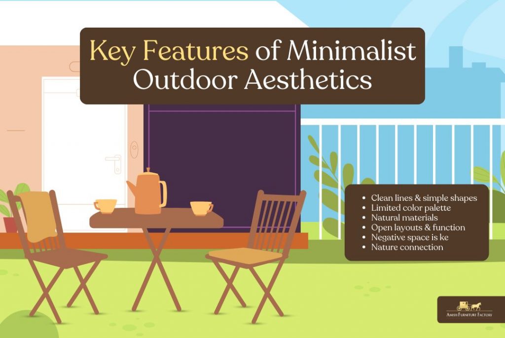 Key Features of Minimalist Outdoor Aesthetics