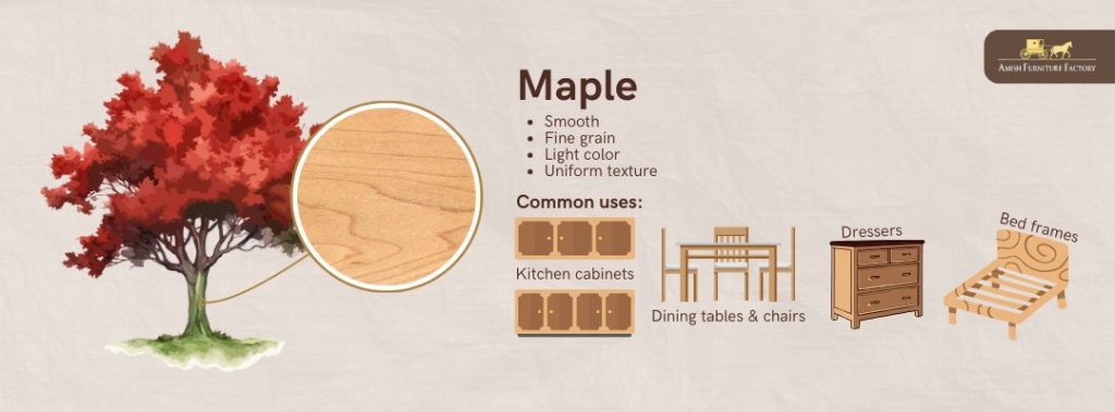 Maple wood furniture