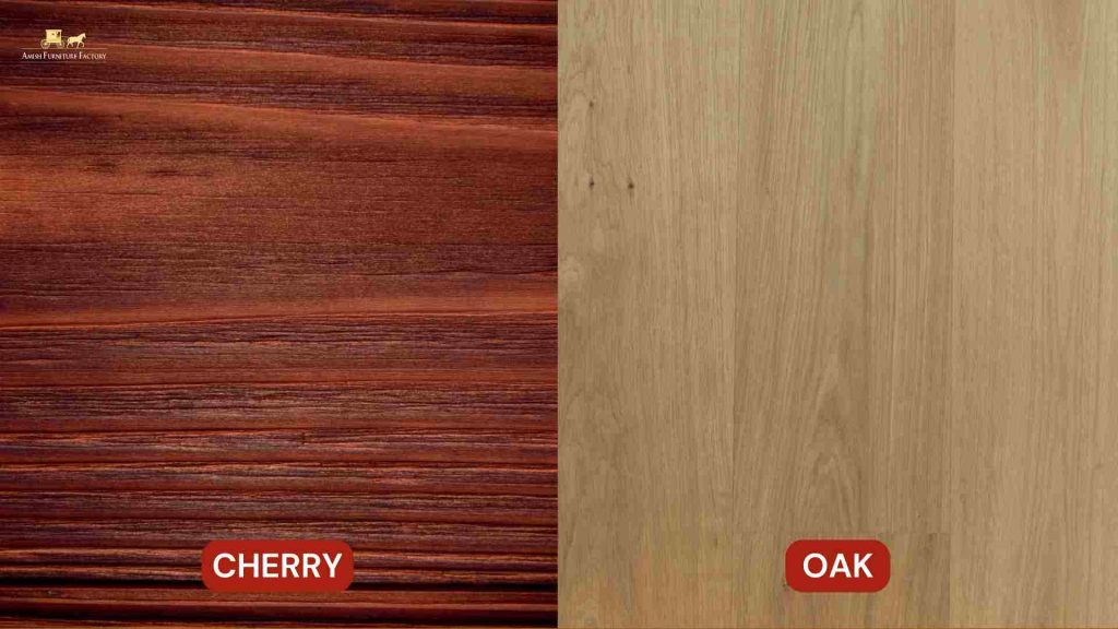 Cherry wood vs. oak wood