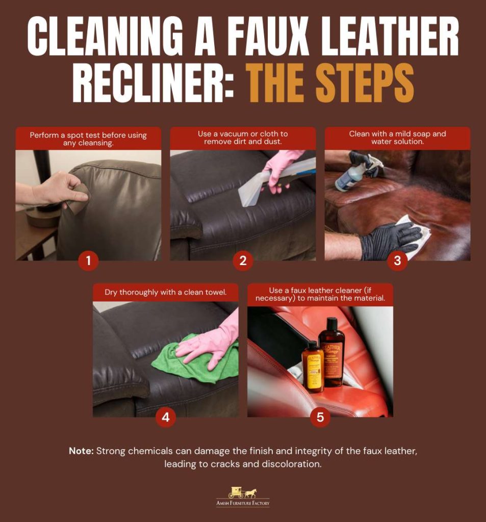 Cleaning A Faux Leather Recliner - The Steps