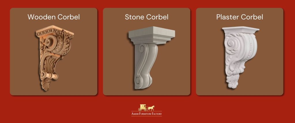 Images of Wooden, Stone, and Plaster Corbels