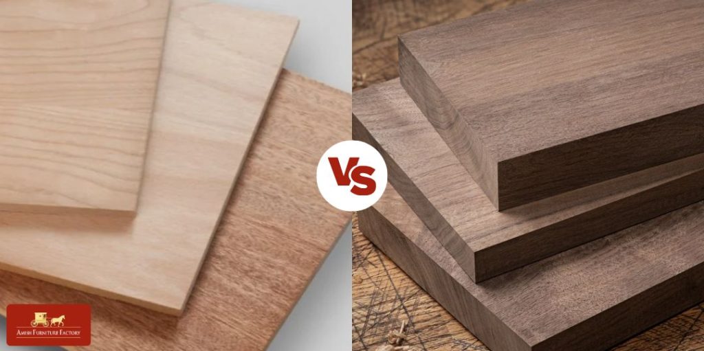 Side-by-side photos of Maple and Walnut