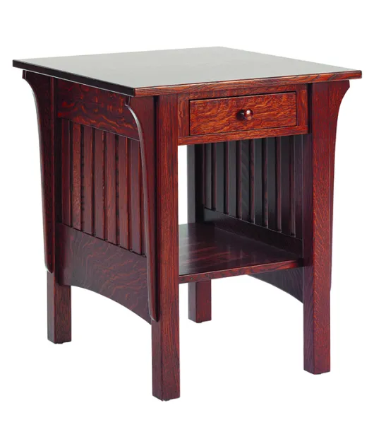 1800 Mission End Table with Drawer