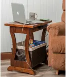 Santa Fe Plank Top Chair Side Table