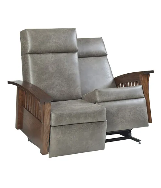 Mission 85 Deluxe Love Seat Swivel Glider Recliner