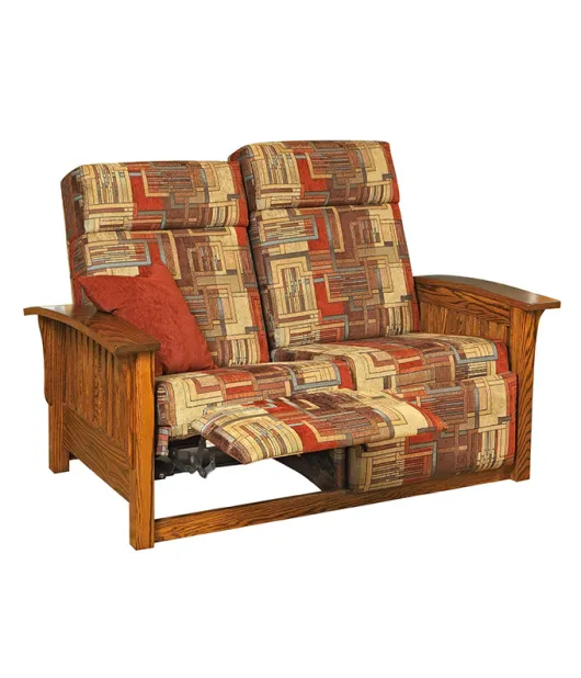 Mission 85 Wallhugger Love Seat Recliner