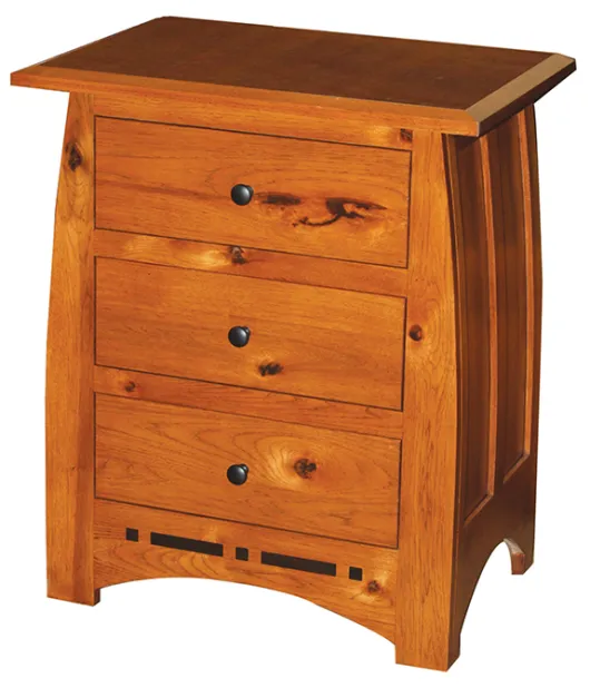 Aspen 3 Drawer Night Stand