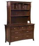 Berkley 7 Drawer Dresser with Hutch Top