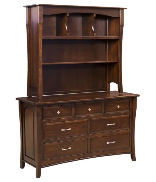 Berkley 7 Drawer Dresser with Hutch Top