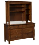 Castlebury 7 Drawer Dresser with Hutch Top