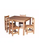 Kid's Rectangle Table & Small Square Chair Sets