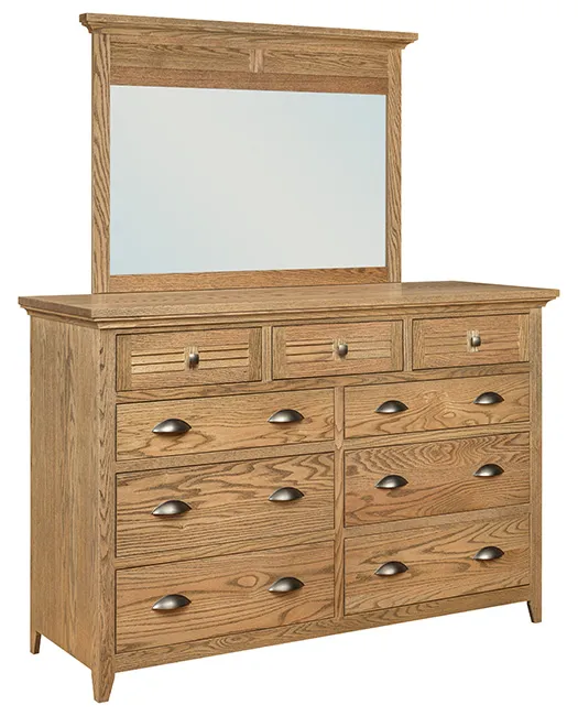 Cottage Tall 9 Drawer Dresser