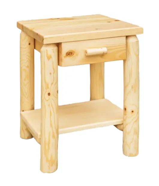 Fireside Rustic Econo Line End Table with Drawer