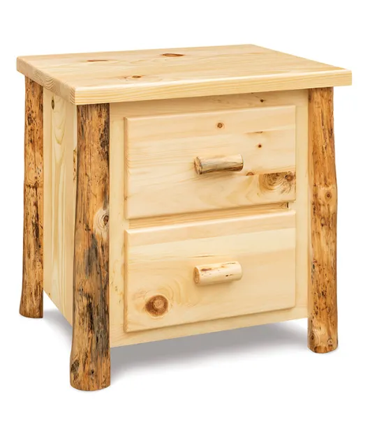 Fireside Rustic Econo Line 2 Drawer Night Stand