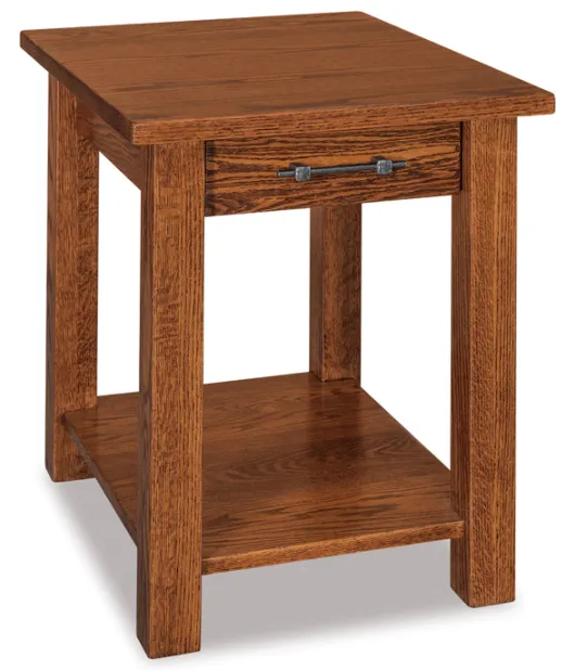 Timbra Open End Table with Drawer