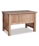 Bridger Mission 4 Drawer Desk with Finished Backside