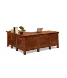 Artesa 6 Drawer L Desk with Finished Backside