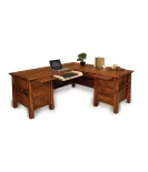 Artesa 6 Drawer L Desk with Finished Backside