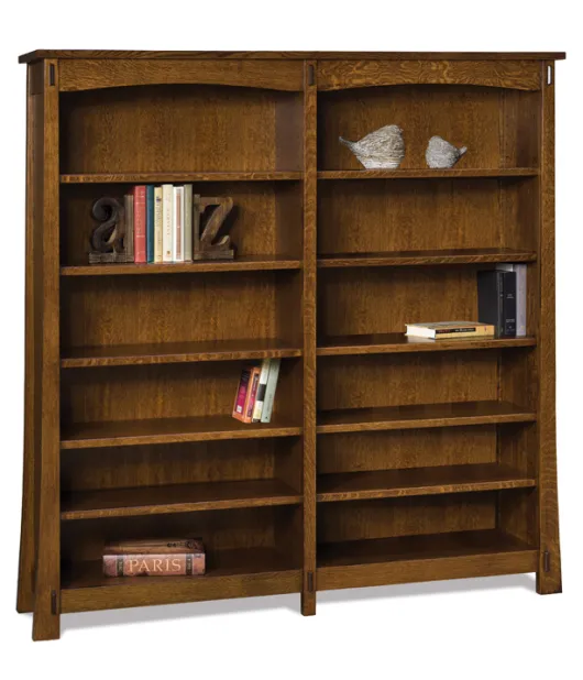 Modesto 10 Shelf 6' Double Bookcase