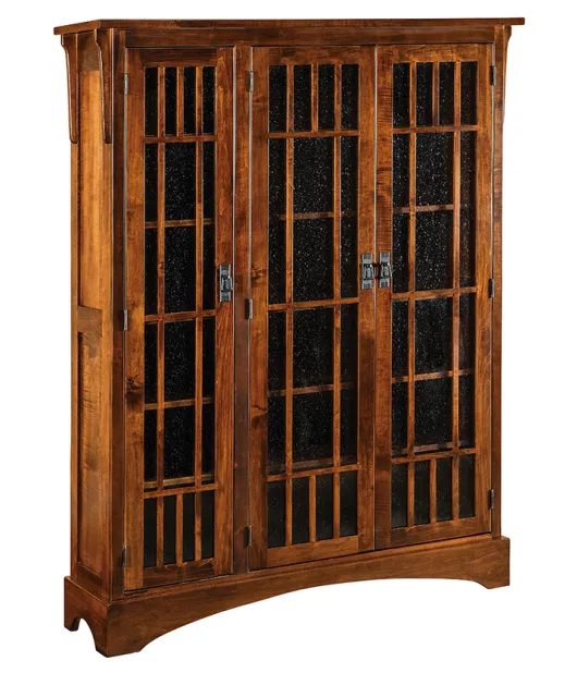 Midway Mission 3 Door Bookcase with 2 Sections