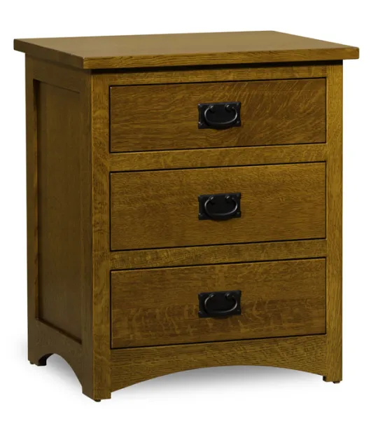 Elite Mission 3 Drawer Night Stand