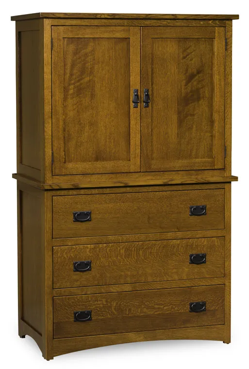 Elite Mission 3 Drawer 2 Door Armoire