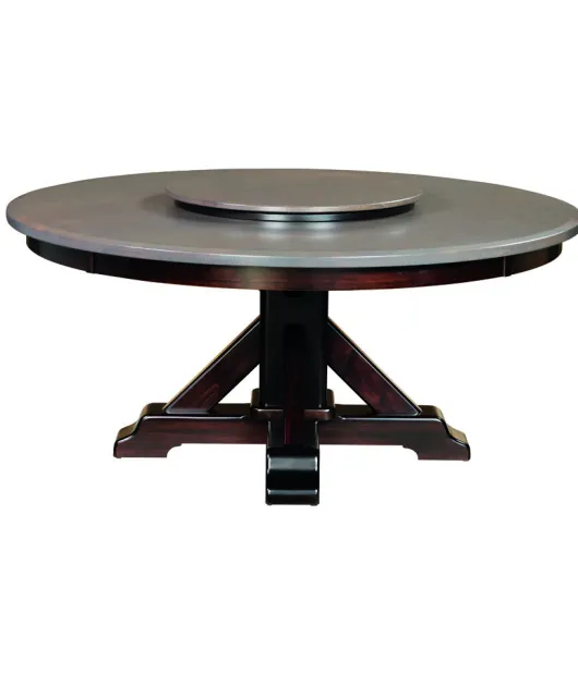 Rocky Point Round Single Pedestal Dining Table