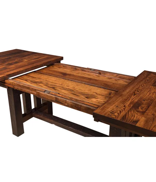 Rough Cut Maplewood Trestle Table