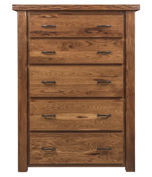 Crosslake Live Edge 5 Drawer Chest