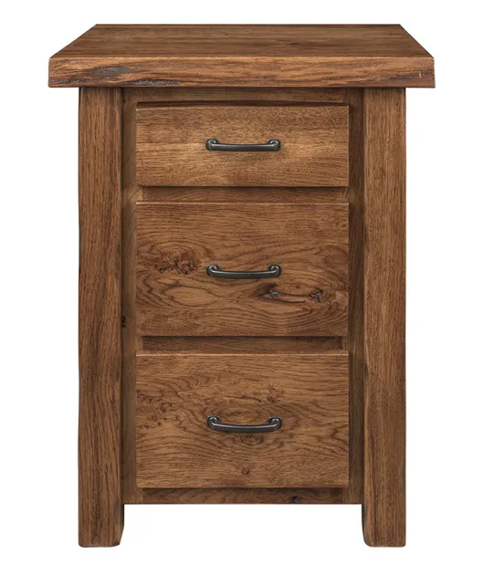 Crosslake Live Edge 3 Drawer Night Stand