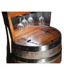 RB Barrel Hutch with 12 Bottle Holder