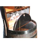 RB Barrel Hutch with 12 Bottle Holder