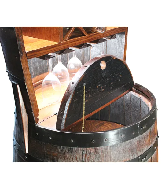 RB Barrel Hutch with 12 Bottle Holder