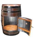 RB Barrel Hutch with 7 Bottle Holder