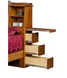 Bookcase Bed with Drawer