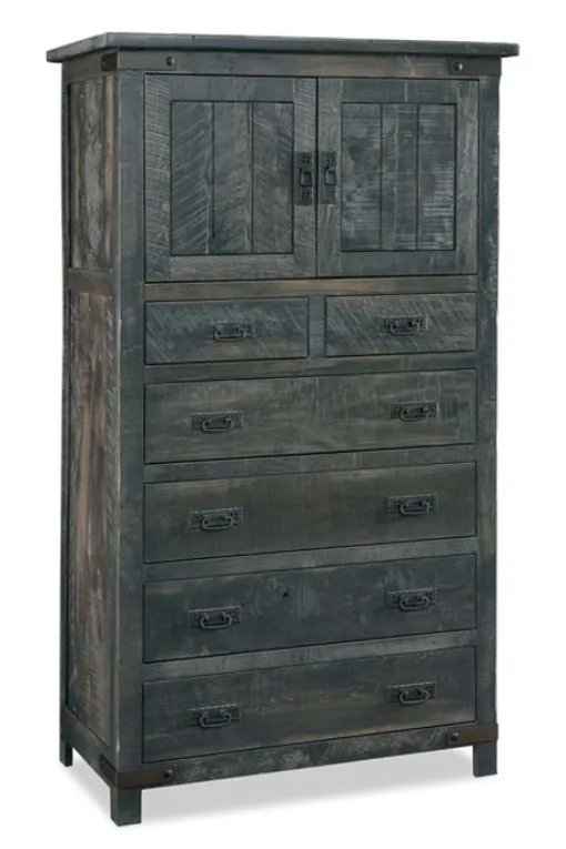 Ironwood 6 Drawer 2 Door Chest Armoire