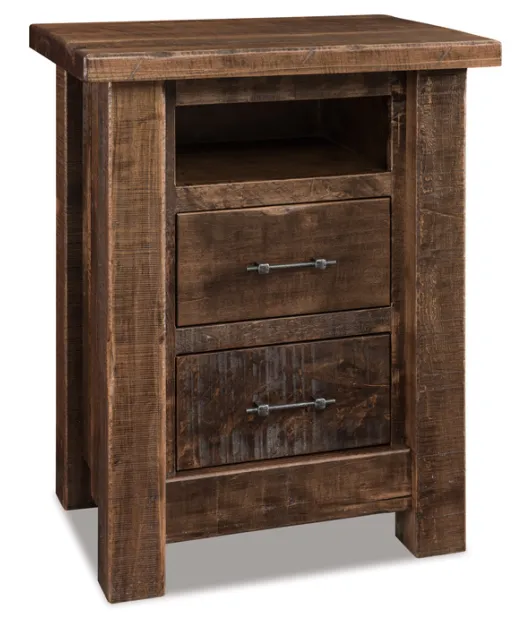 Vandella 2 Drawer Night Stand with Opening