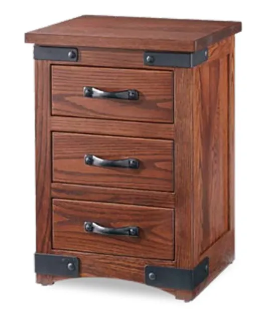 Orewood 021 - 3 Drawer Night Stand