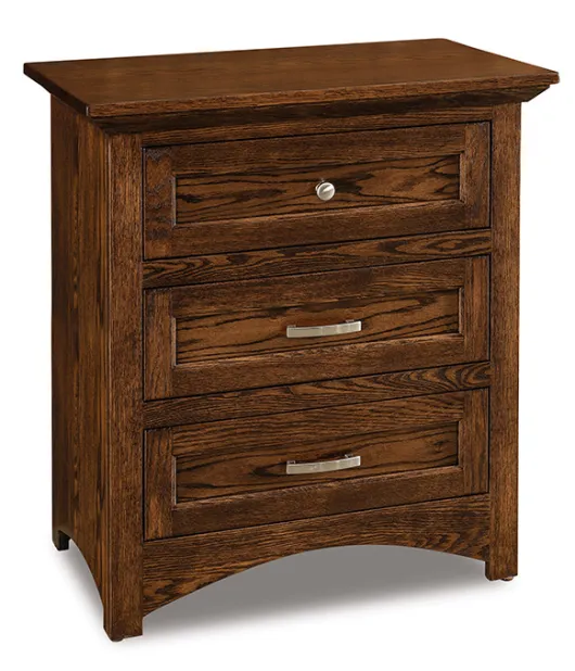 Lincoln 30" 3 Drawer Nightstand