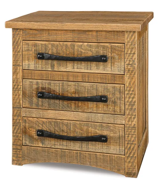 Orewood 027 - 3 Drawer Night Stand