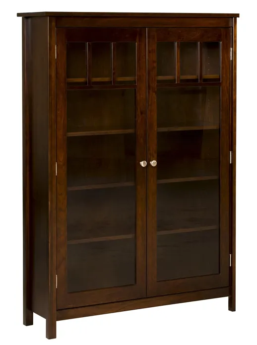 Mission Single Bookcase with Doors