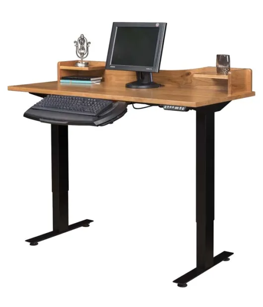 Adona Adjustable Standing Desk with Topper