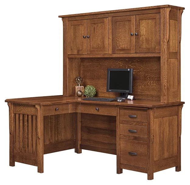 Boston Corner Desk with Hutch A