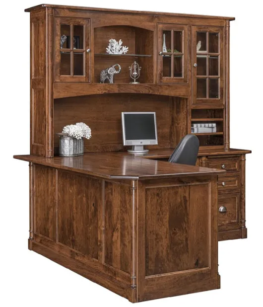 Covington 72" Corner Desk with Hutch