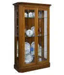 Latonia 2 Door Curio Cabinet with Sliding Doors